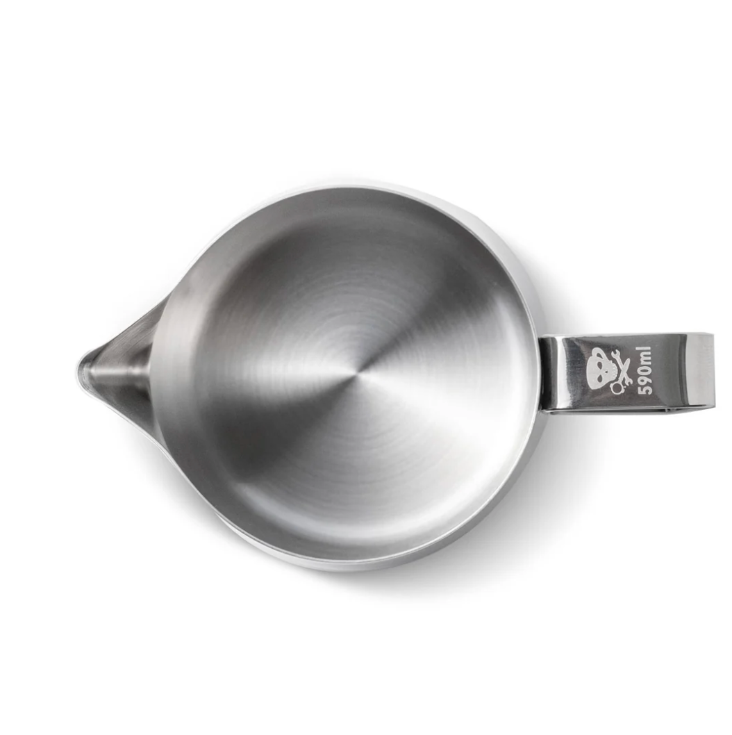 Jarra para espumar Barista Basics de 20 oz, color plateado