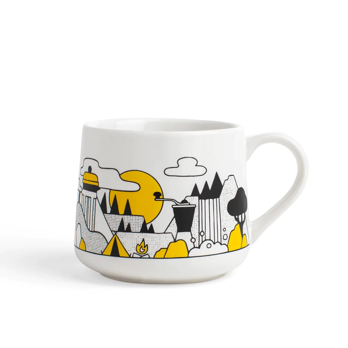 Created Co. Coffee Mountain Crescent Mug - CAFE FOLKA
