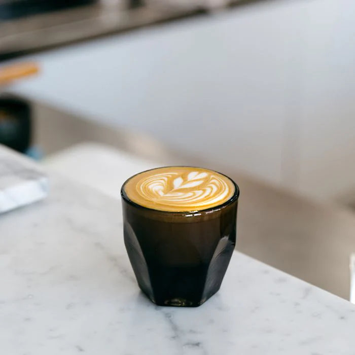 VERO CORTADO GLASS (4.25OZ) - SMOKE - CAFE FOLKA