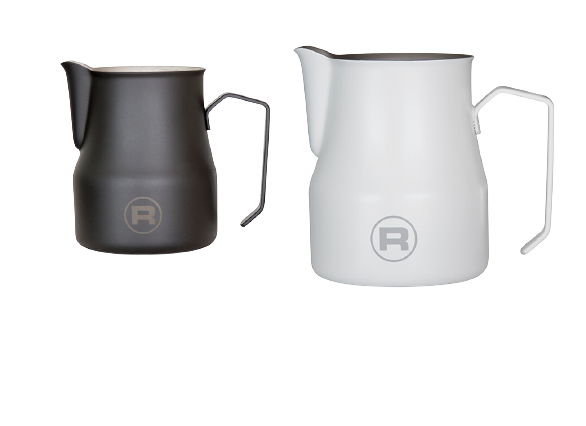 Matte White & Black Milk Jugs - CAFE FOLKA