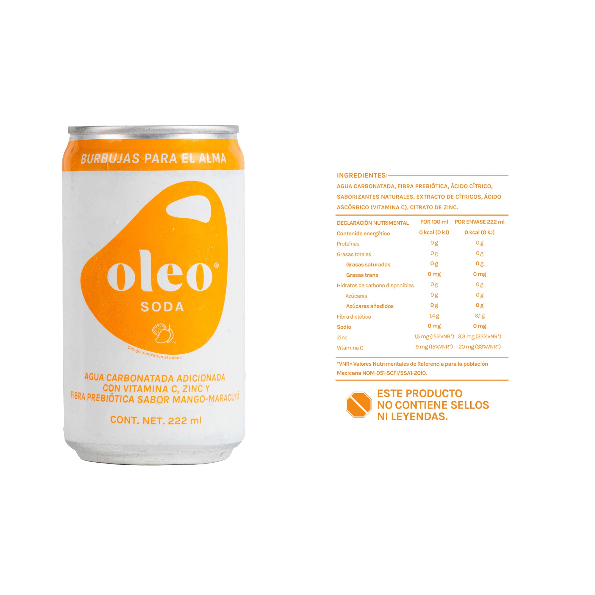 Oleo Prebiotic Sodas 24 pack